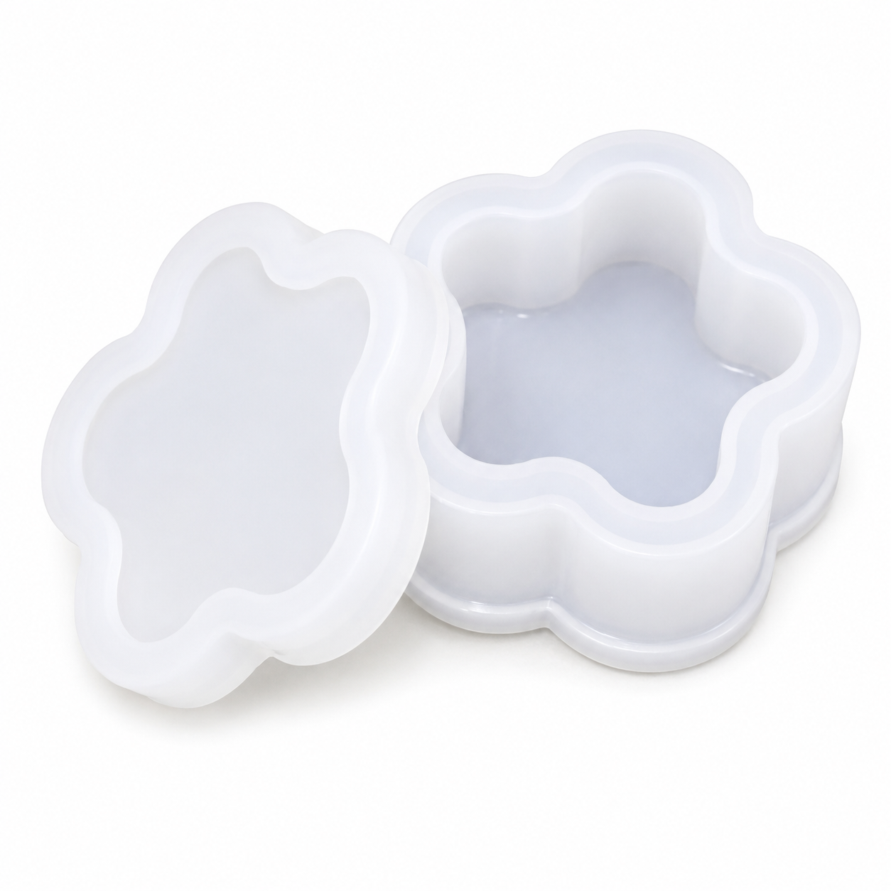 Different Shape Design Jewelry Storage Box Silicone Mold for Epoxy Resin, Candle Making, Concrete & Plaster DIY