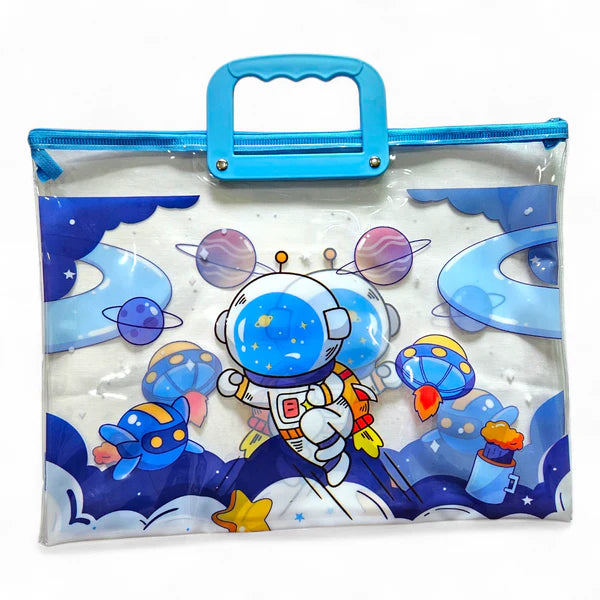 Clear zipper folder bag with handles (8095) SPACE