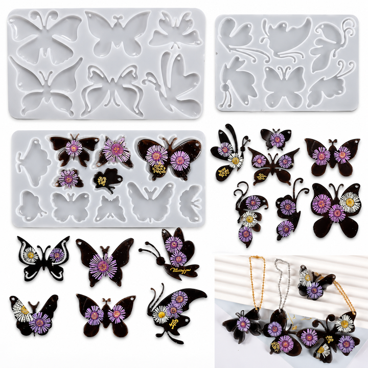 Small Butterfly Silicone Mold DIY Resin Jewelry Making