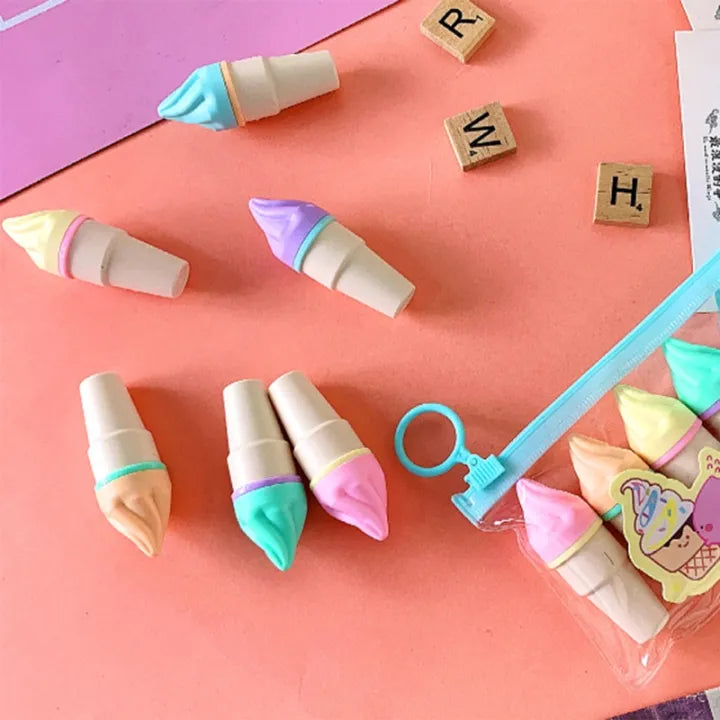 Cute Kawaii Ice Cream Candy Color Highlighter