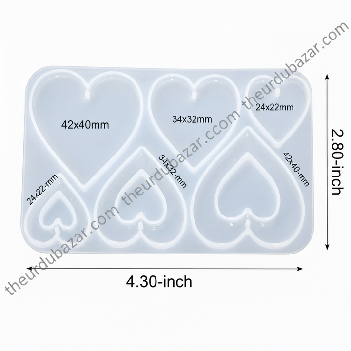 Heart Shape Jewelry Making Mold