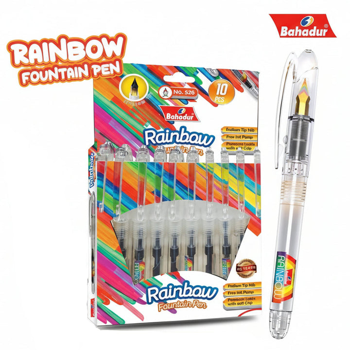 BAHADUR RAINBOW FOUNTAIN PEN NO. 526