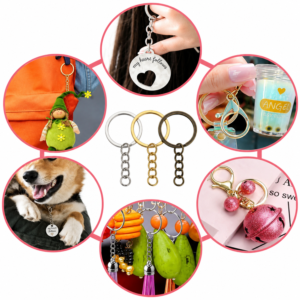 High Quality Keychain with Jump Ring