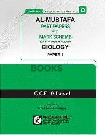 Al Mustafa O Level Biology P1 Unsolved Upto 2024