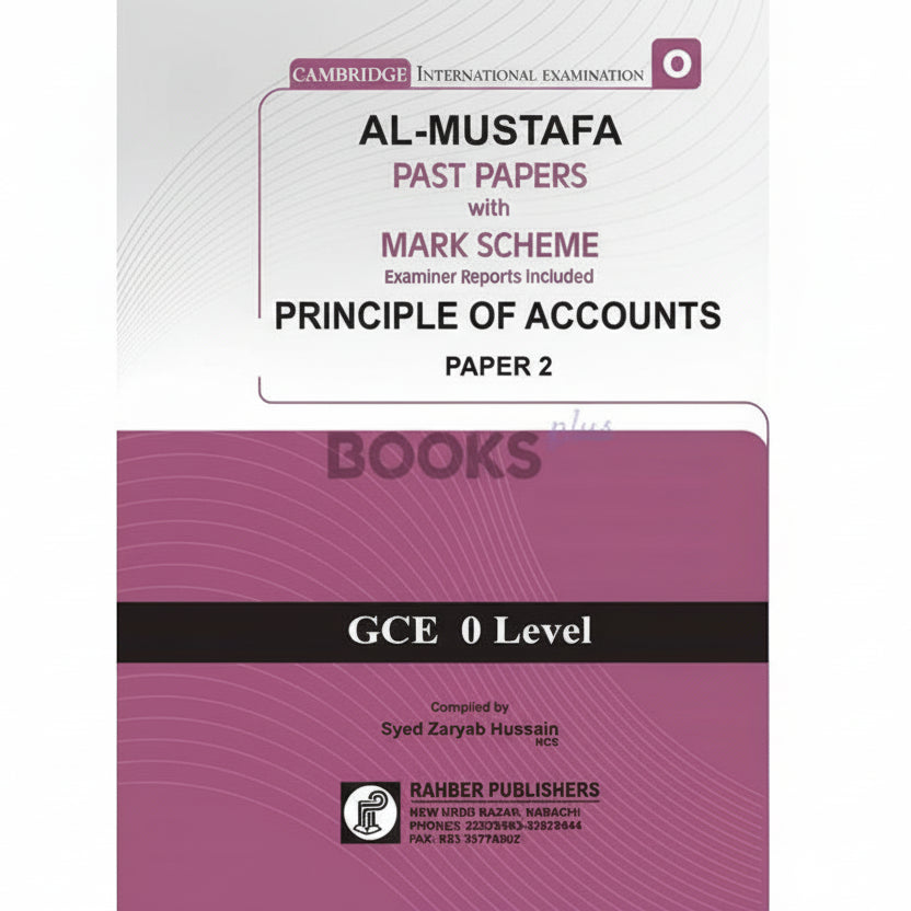 Al Mustafa O Level Principles of Accounts P2 Unsolved Upto 2024