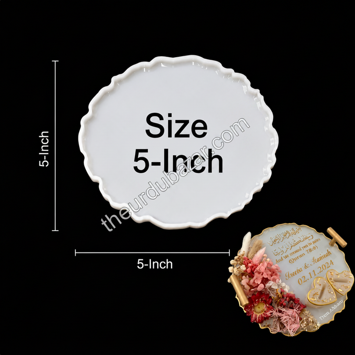 5-Inch Irregular Round Tray Silicone Mold for Epoxy Resin