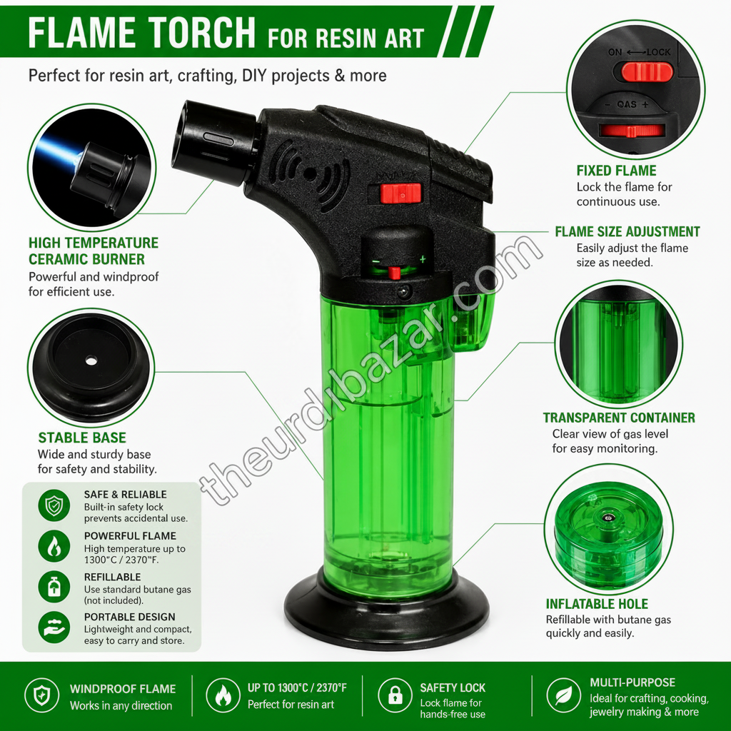Flame Torch Lighter for Resin Art