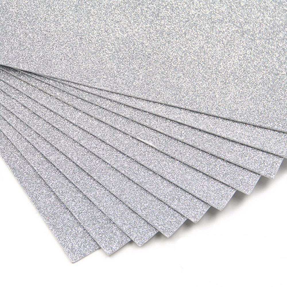 GLITTER FOAMING SHEET [ SILVER ]