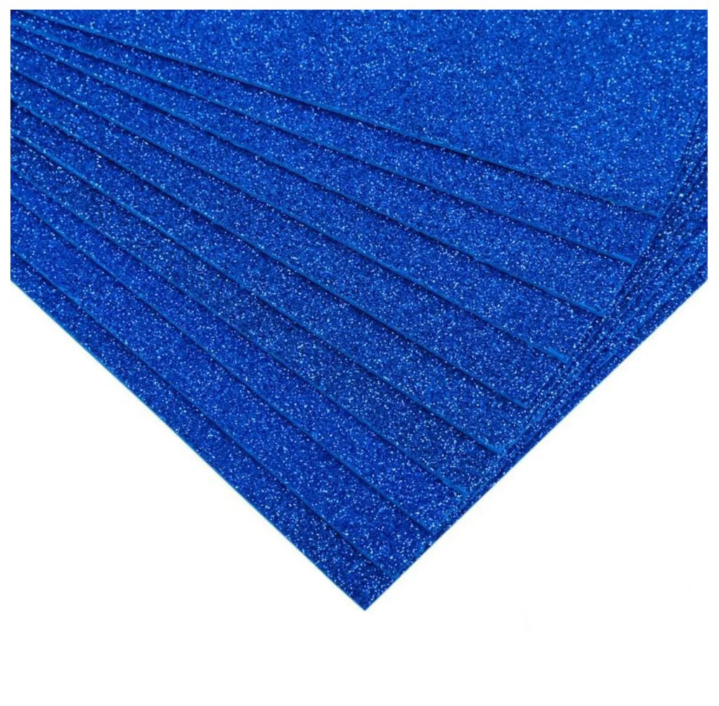 GLITTER FOAMING SHEET [ BLUE ]