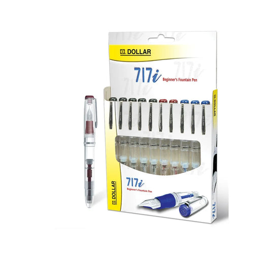 DOLLAR 717I TRANSPARENT FOUNTAIN PEN