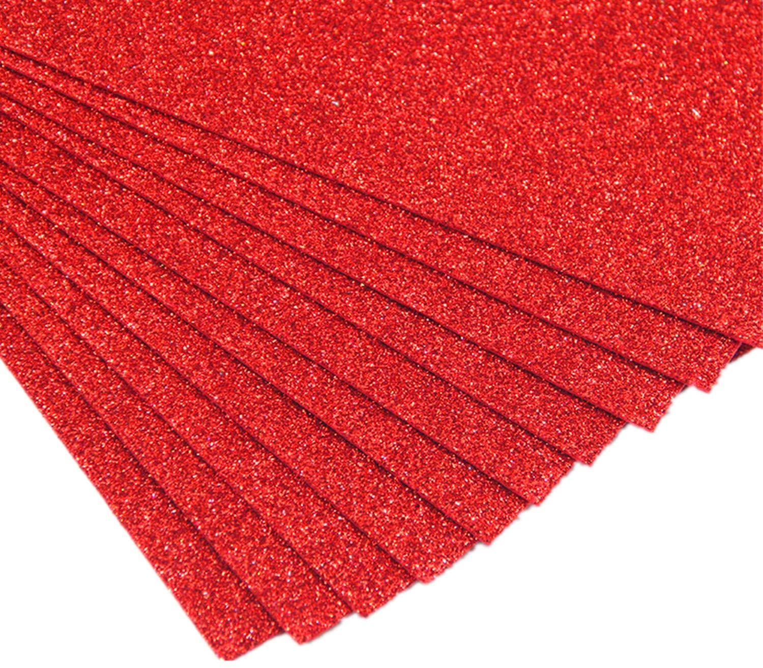 GLITTER FOAMING SHEET [ RED ]