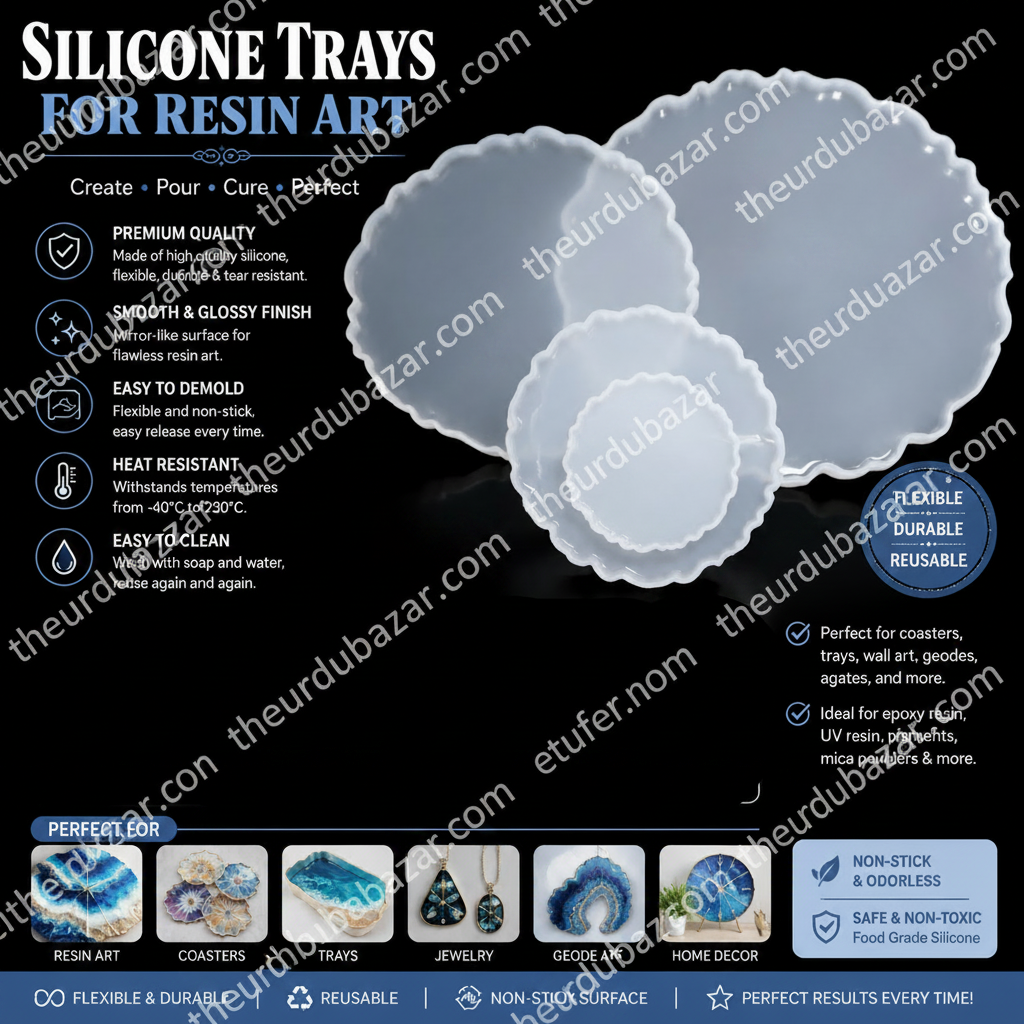 Irregular Round Nikah Tray Silicon Mold Different size available