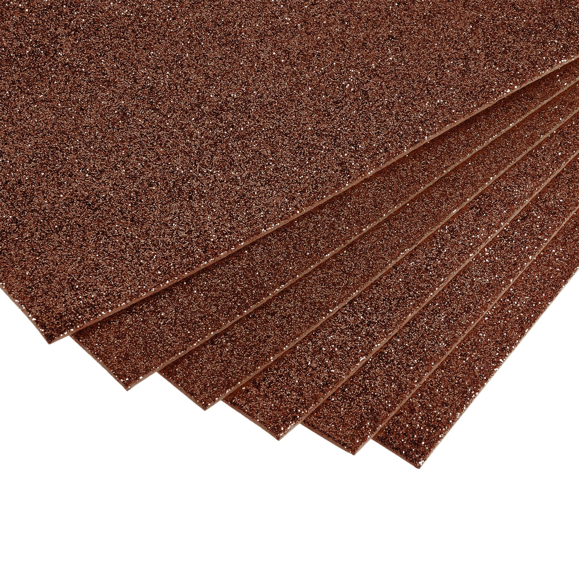 GLITTER FOAMING SHEET [ BROWN ]
