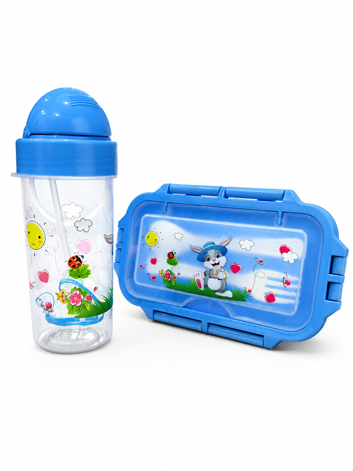 Lunch Box With Water Bottle | Kids school Lunch Box [ NO 25025 ]