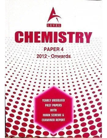 A Level Chemistry Paper 4 Unsolved up to Nov 2025