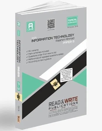 A-Level Information Technology IT Paper 3 Topical Workbook Art #313
