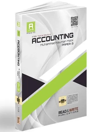 Accounting A2 Level Paper 3 Topical Solved Art #113