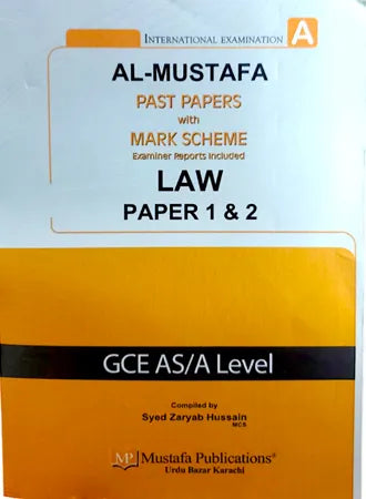 Al Mustafa A Level Law Paper 1&2 with Marking Scheme (2019 – 2023)