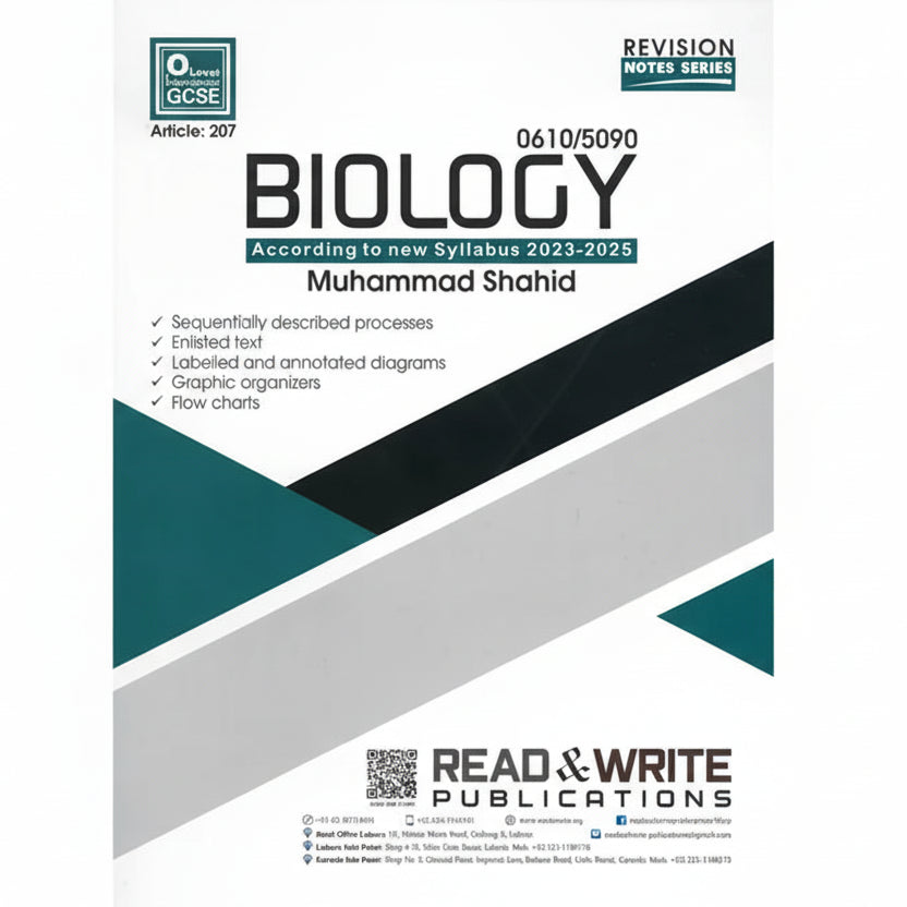 Biology O Level Notes by Muhammad Shahid Art #207