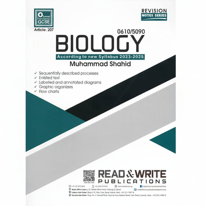 Biology O Level Notes by Muhammad Shahid Art #207