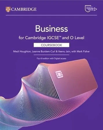 Cambridge IGCSE and O Level Business Coursebook 4th Edition