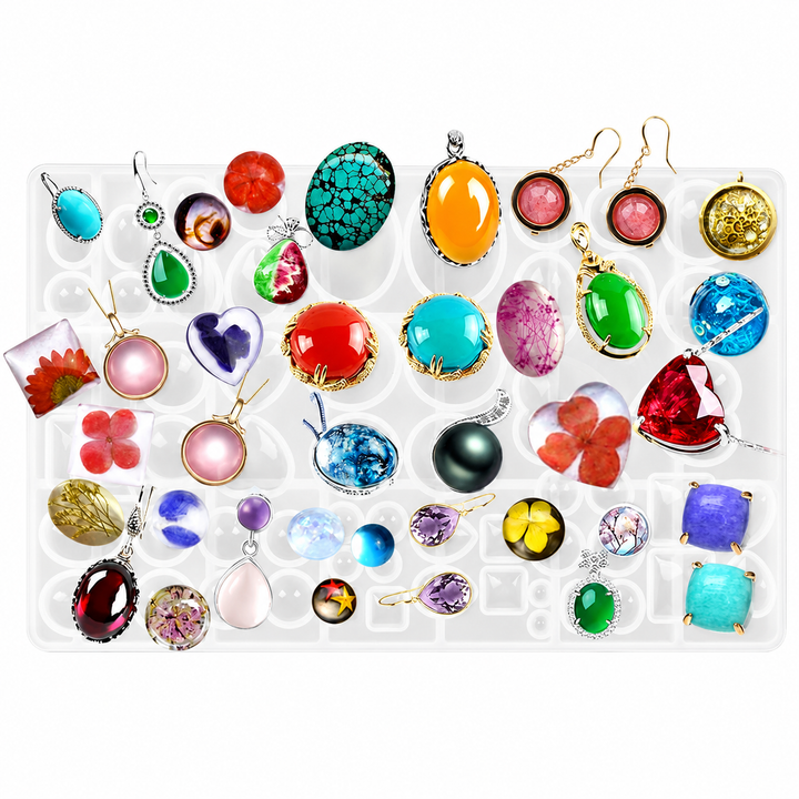Gemstones Jewelry Silicone Mold For Resin Art