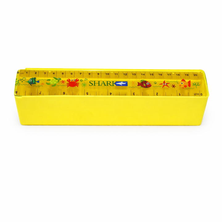 SHARK PENCIL BOX WITH SCALE