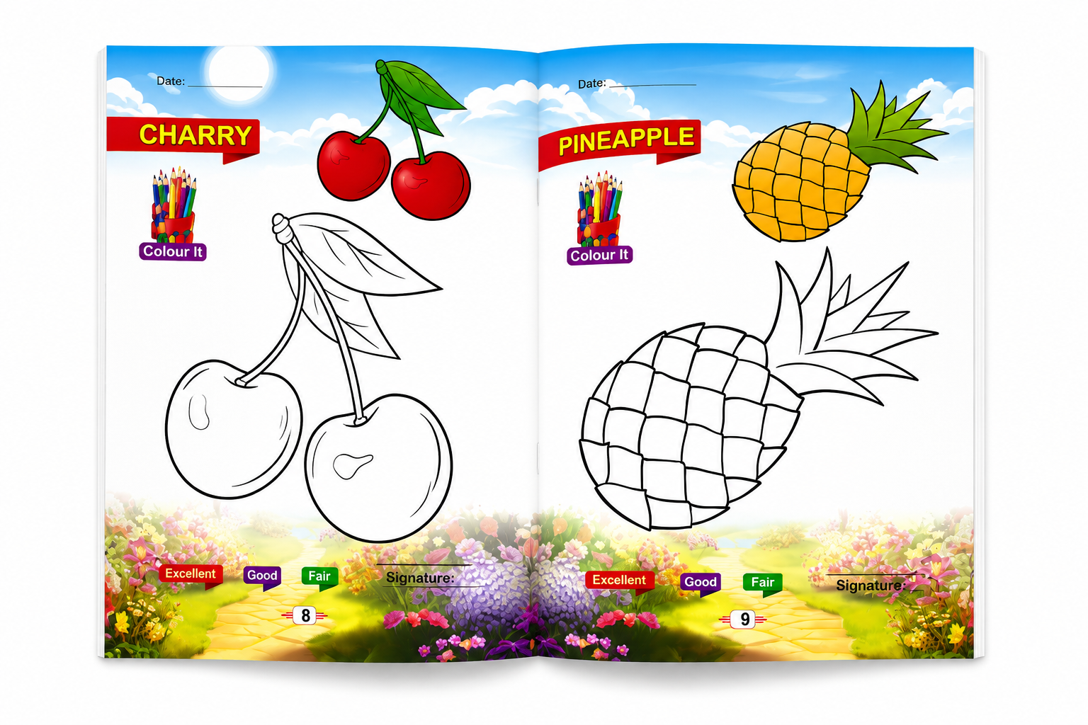 Fruit Coloring Book