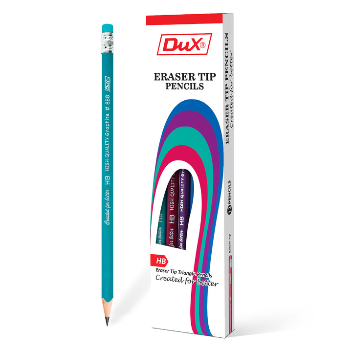 DUX PENCIL WITH ERASER NO. DX-888J