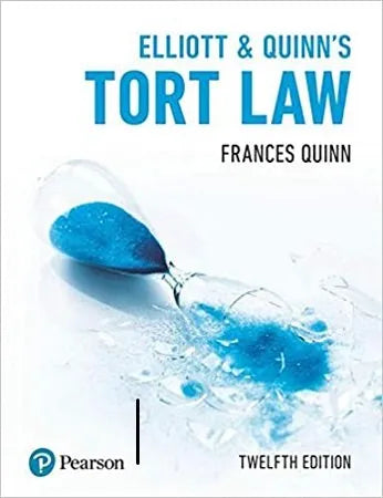Elliott & Quinn Tort Law 12th Edition