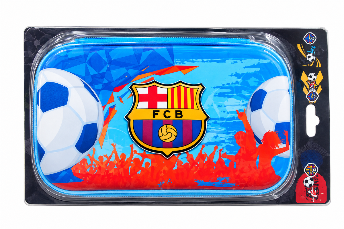 FC Barcelona Character Pouch | 3D Character Pouch | Football Club Character pouch