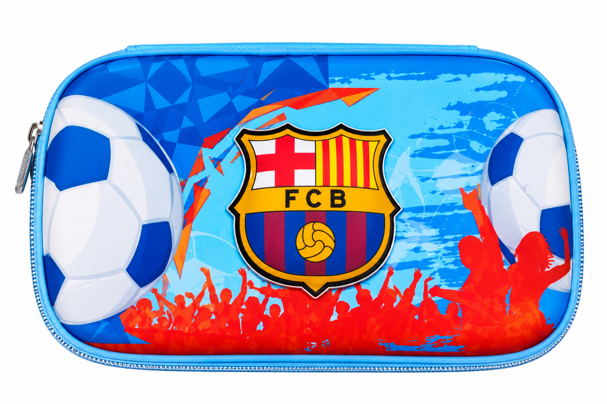 FC Barcelona Character Pouch | 3D Character Pouch | Football Club Character pouch