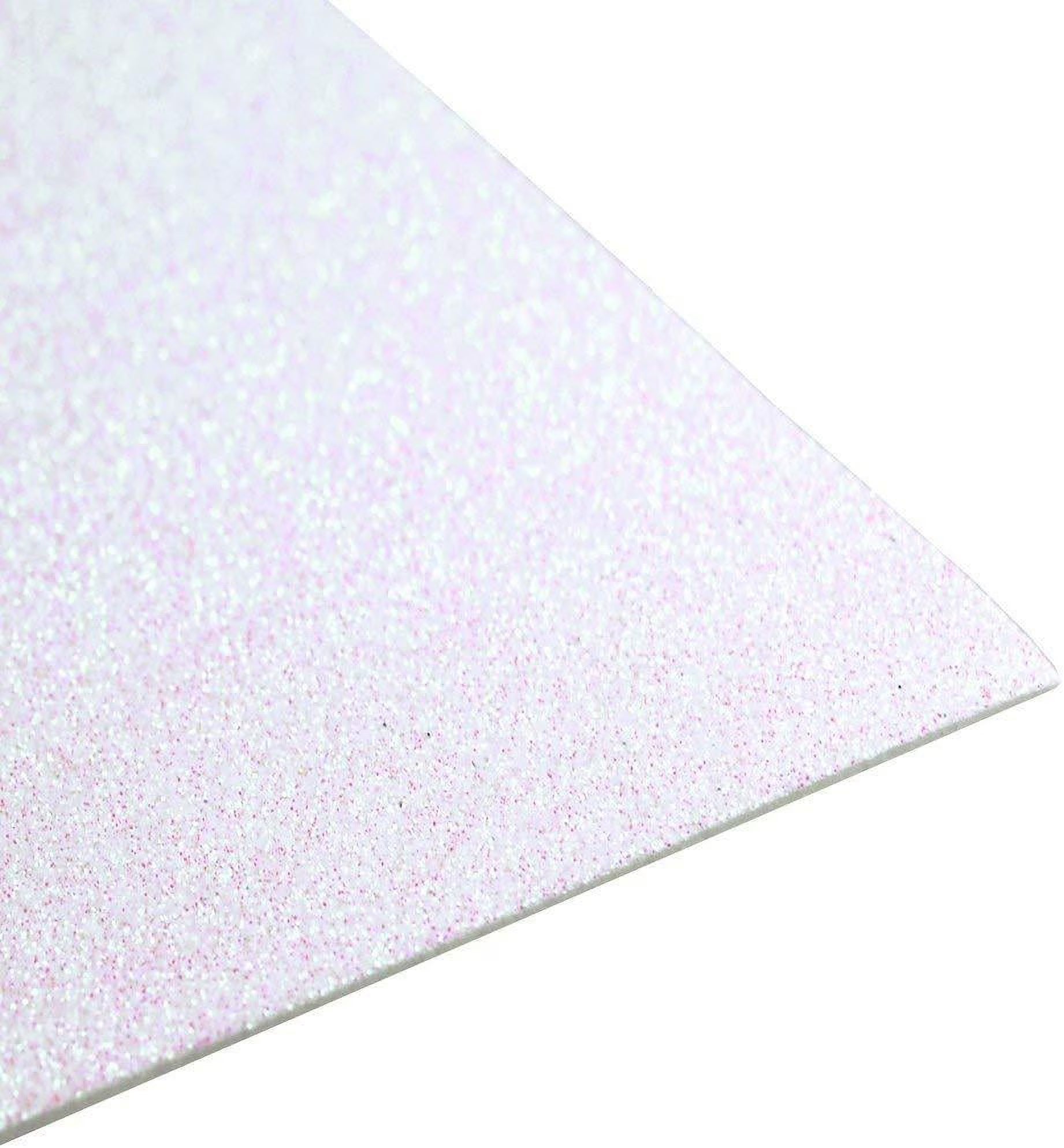 GLITTER FOAMING SHEET [ WHITE ]