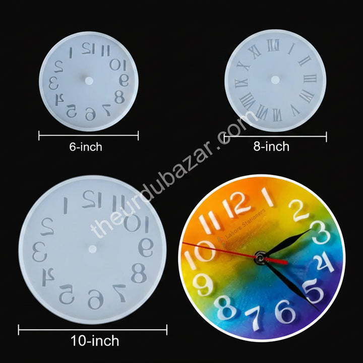 Clock Silicone Mold Handmade Crafts Clock For Resin