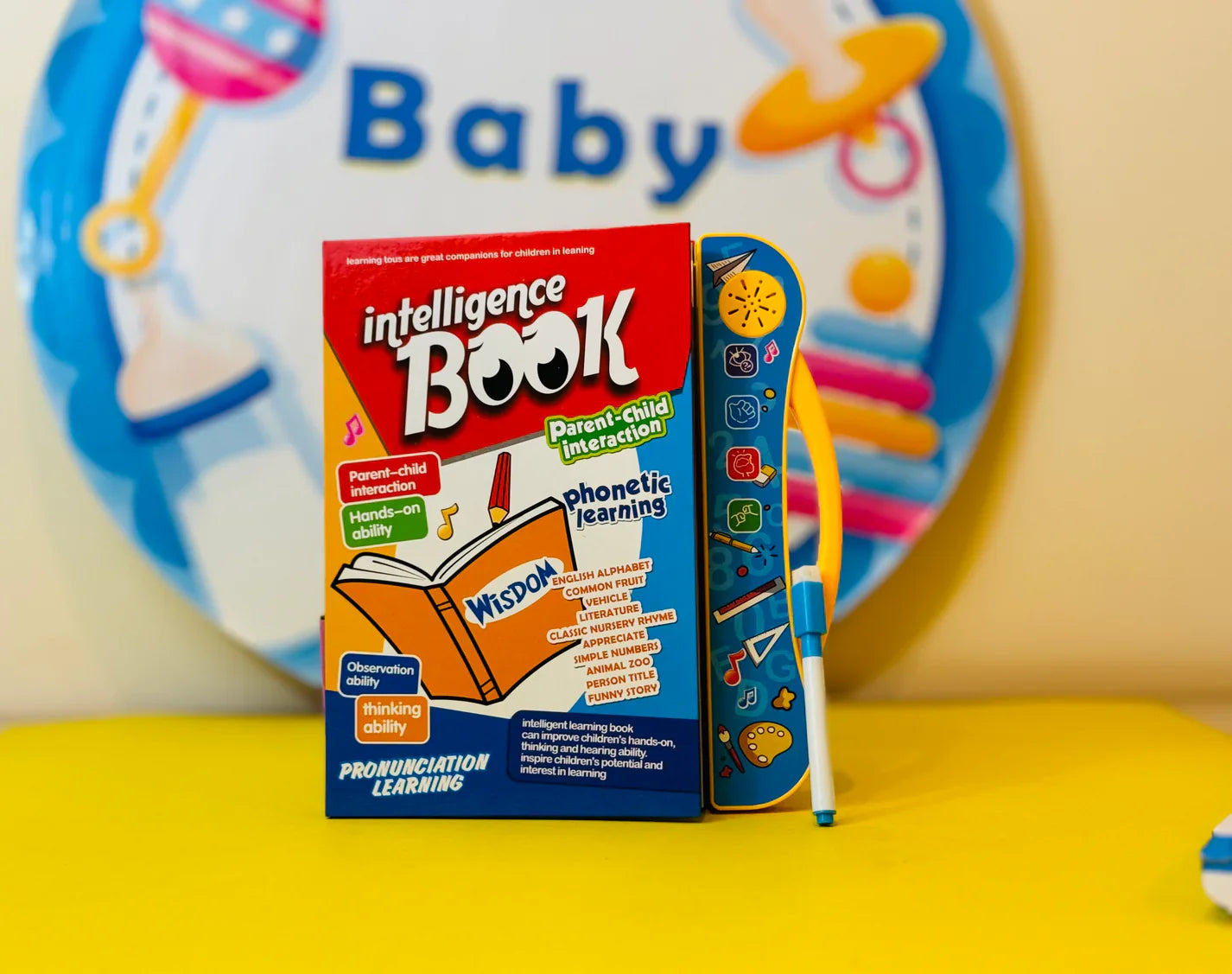 Intelligence Book | Intellectual Learning Study eBook for Kids with Electronic Sound Teaching Learning Toys E-Book for Kids English Study eBook for Kids