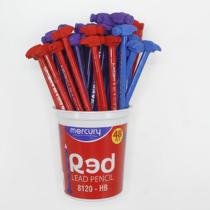 MERCURY RED ERASER TOPPER PENCIL No. 8120