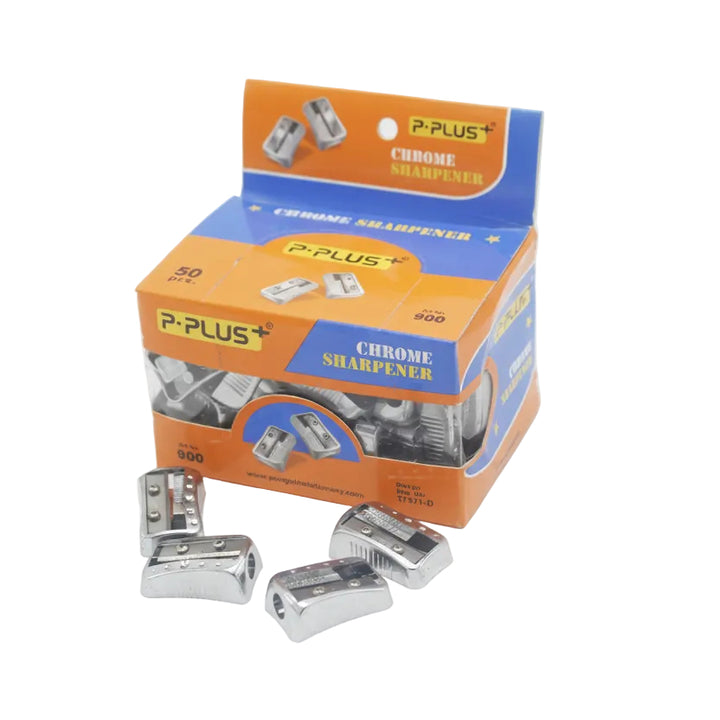 P PLUS CHROME DOUBLE SCREW SHARPENER NO 900