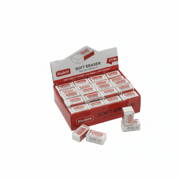 STUDENT SOFT ERASER [ 60PC ]