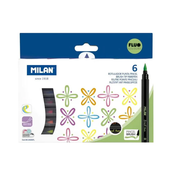 Milan Fluo Color Brush Marker
