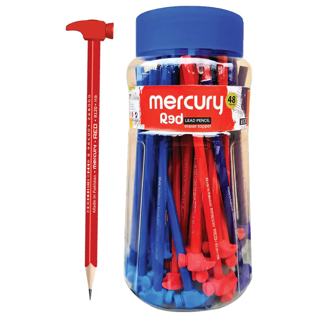 MERCURY RED ERASER TOPPER PENCIL No. 8120