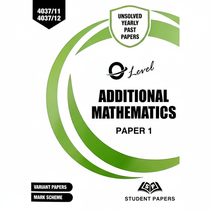 O Level Additional Mathematics Paper 1 Unsolved upto June 2024