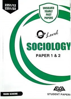 O Level Sociology Paper 1 and Paper 2 Unsolved upto June 2025