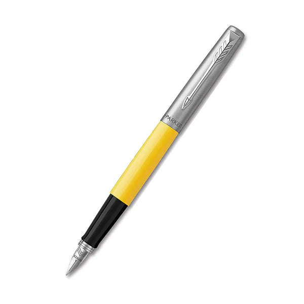 Parker Jotter Originals Plastic Body with Chrome Trim Fountain Pen retro yellow