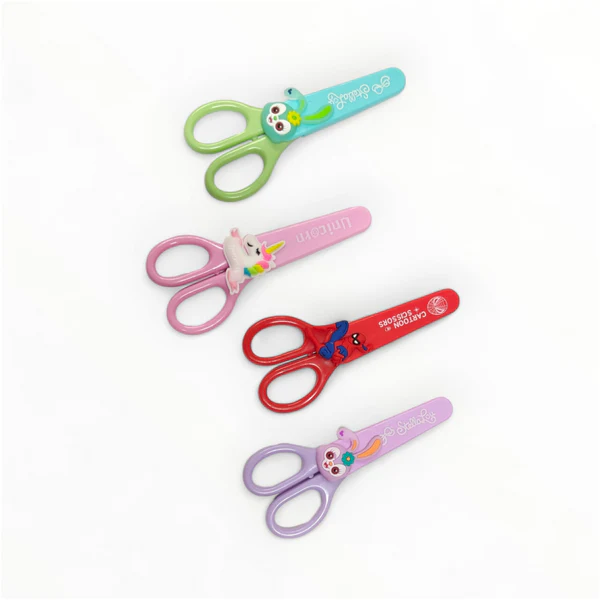 Kids stainless steel Scissors with safety cover