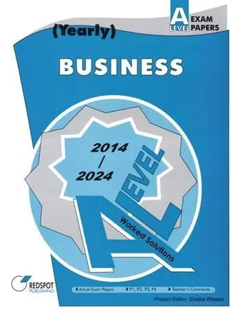 Redspot A Level Business Studies Yearly 2025 Edition