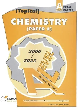 Redspot A Level Chemistry Paper 4 Topical 2024 Edition