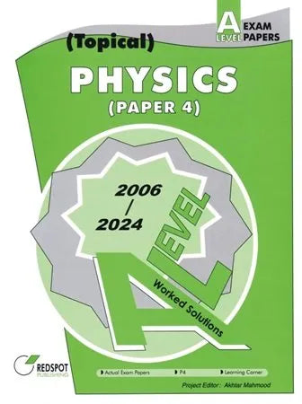 Redspot A Level Physics Paper 4 P4 Topical 2025 Edition