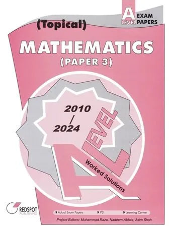 Redspot A Level Topical Mathematics Paper 3 2025 Edition