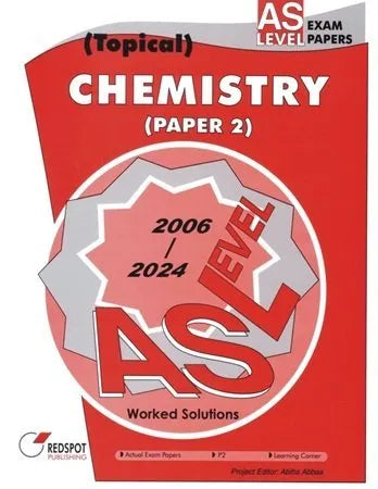 Redspot AS Level Chemistry Paper 2 P2 Topical 2025 Edition