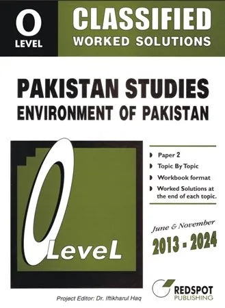 Redspot O Level Pakistan Studies Geography Classified Paper 2 2025 Edition